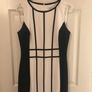 Calvin Klein black and White dress
